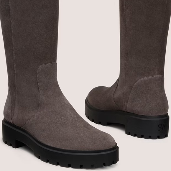 Stuart Weitzman Knee High Gray Boots - Picture 3 of 8